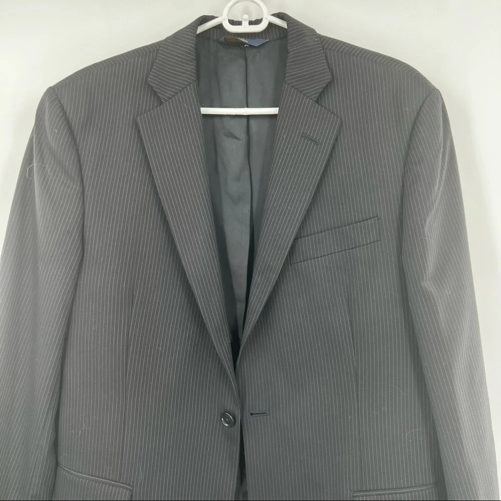 346 Brooks Brothers blue striped wool blazer size 40R